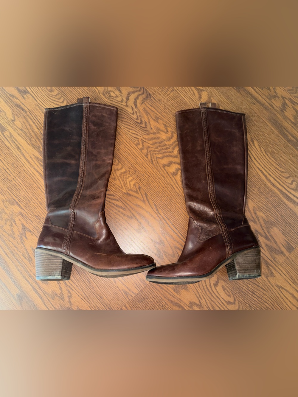 Lucky Brand Dark Brown Leather Heeled Boots